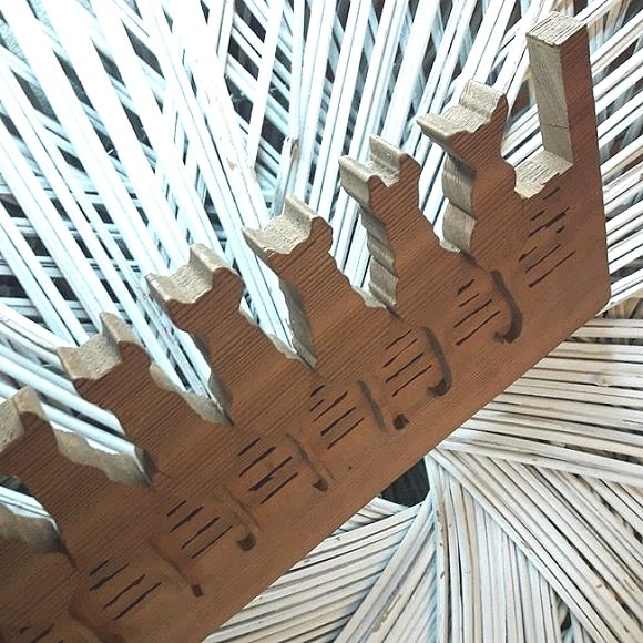 Wooden Cat Wall Decor Fence Wood Block Kitties - Picture 3 of 15